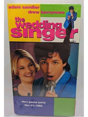 The Wedding Singer (VHS, 1998) New Sealed | Adam Sandler, Drew Barrymore